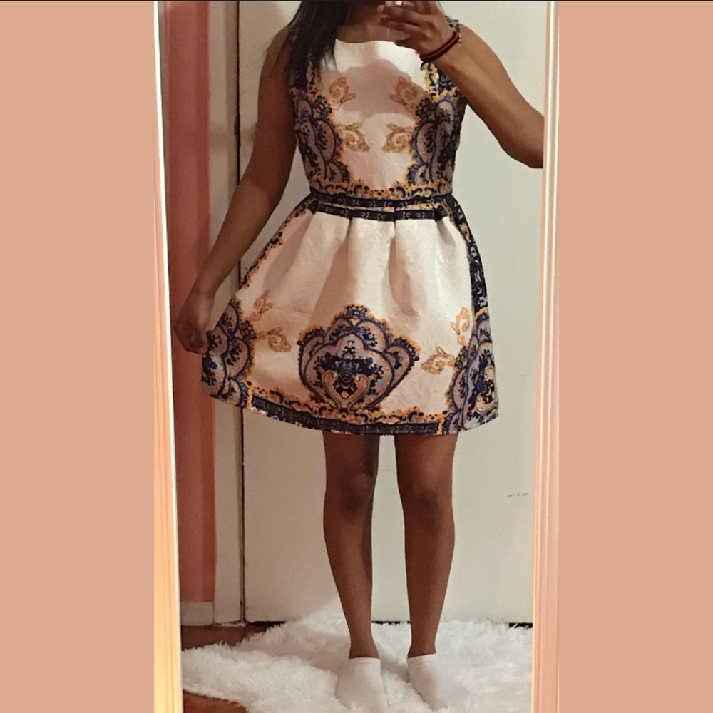 Fit and Flare Jacquard Dress NWOT - Picture 8 of 11